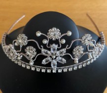 Crystal and pearl tiara